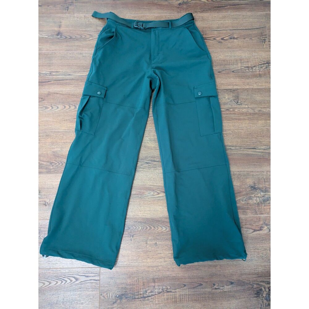Outdoor Voices RecTrek Cargo Pant L Green Hiking Trail Techwear Gorpcore Cinch - Picture 3 of 11